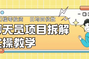 聊天员项目拆解，零门槛新人小白快速上手，轻松月入破w！