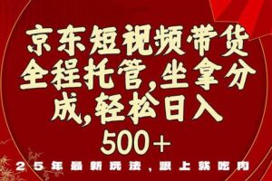 （16204期）京东短视频带货，新玩法，0门槛，做就有米