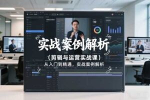 剪辑与运营实战课,从入门到精通,实战案例解析(更新2026)