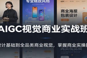 AIGC视觉商业实战班:从设计基础到全品类商业视觉,掌握商业实操技能